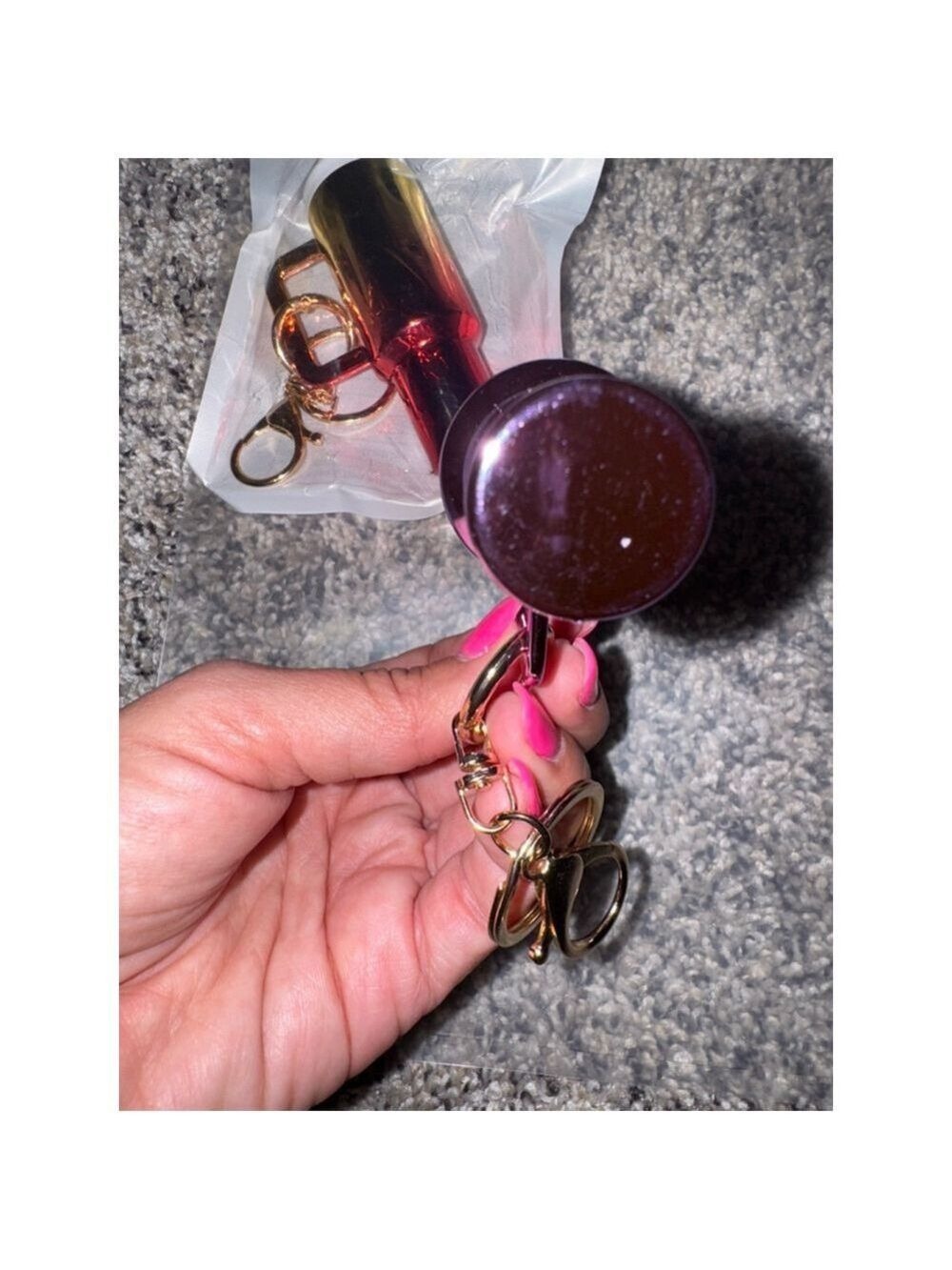 Women's Unbranded Purple Magenta Tumbler Keychain One Size - Picture 7 of 7